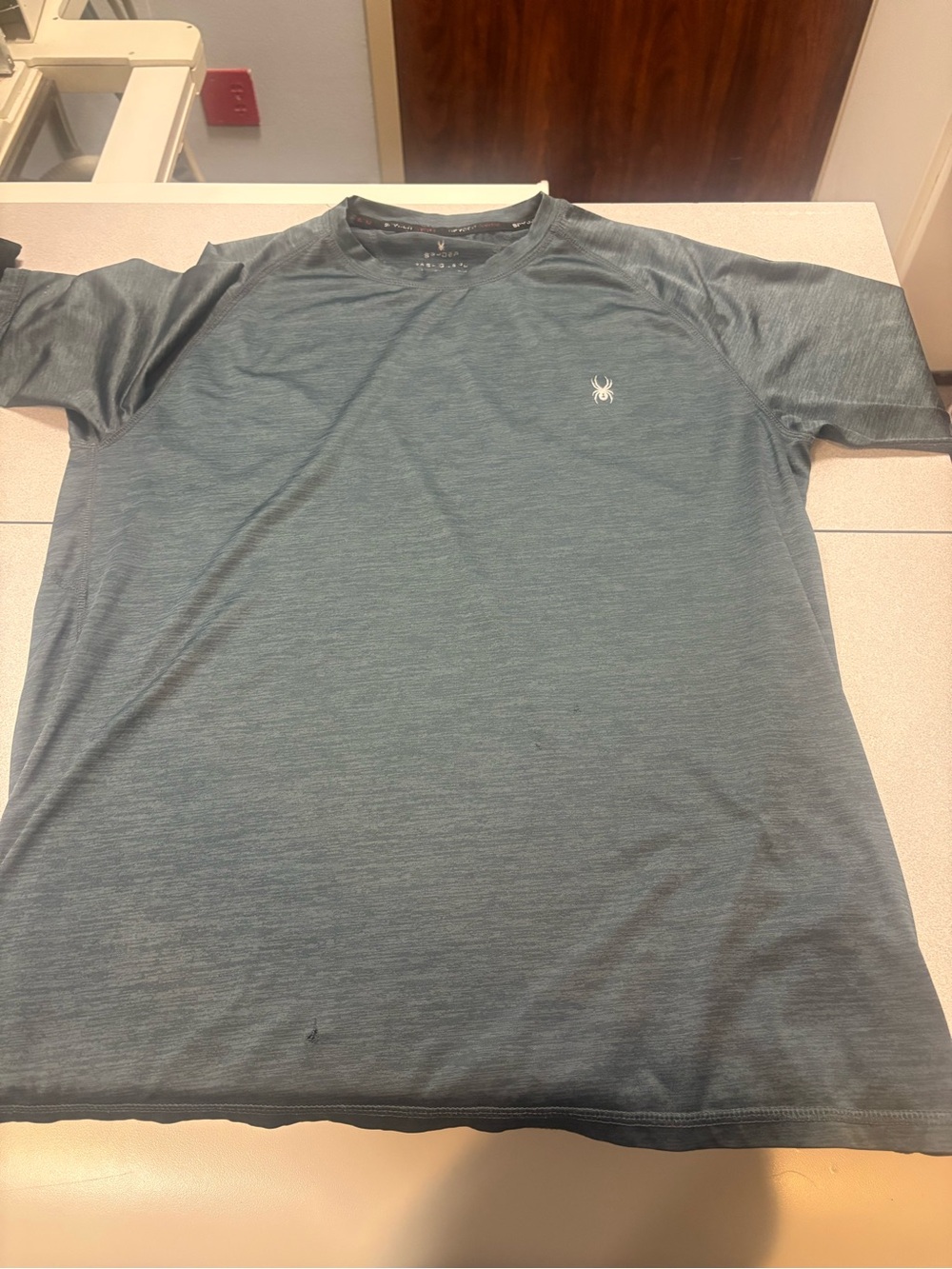 Spyder Men’s Teal Short-Sleeve Performance Tee